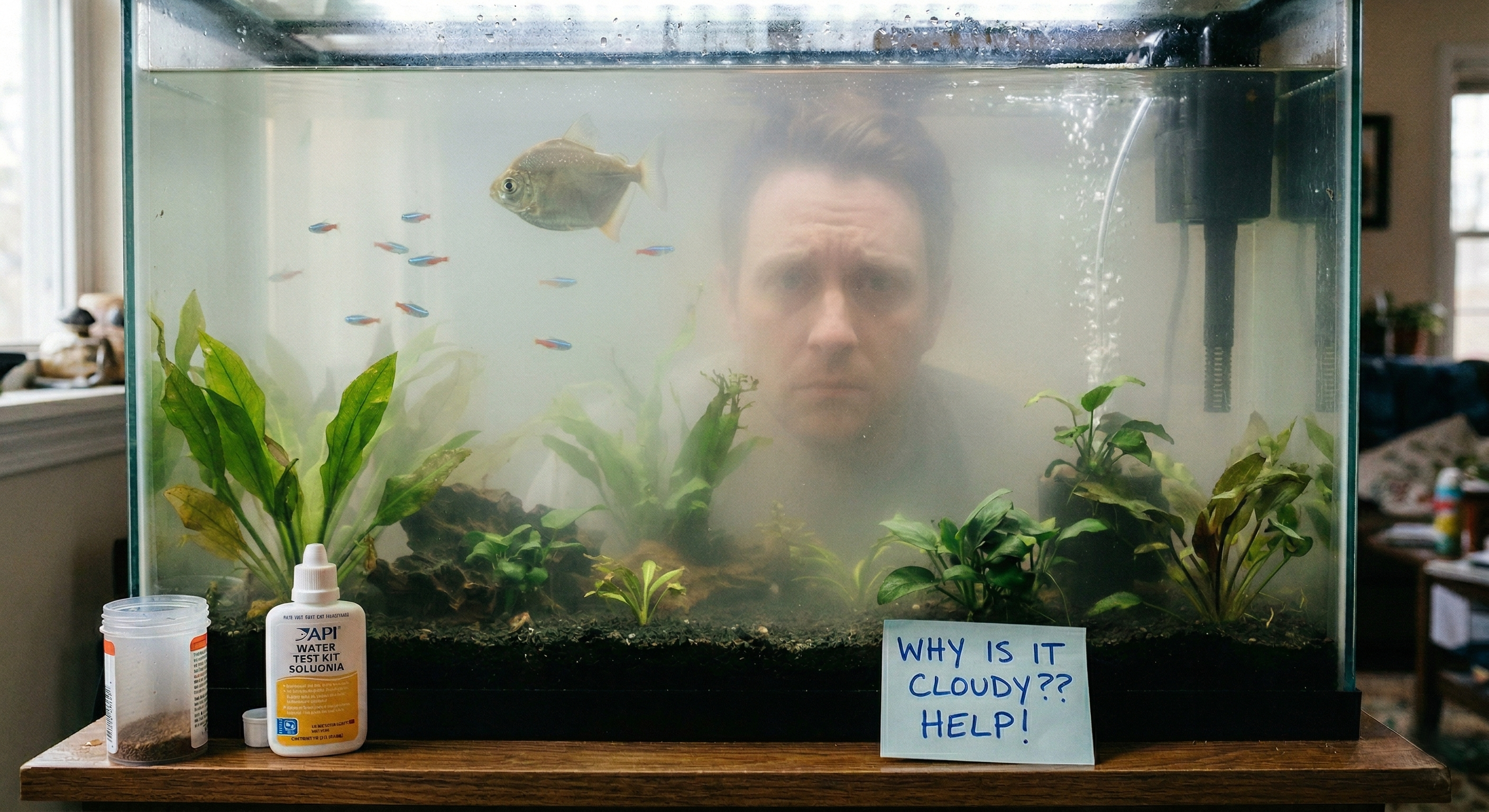 Why is my fish tank cloudy causes and solutions?