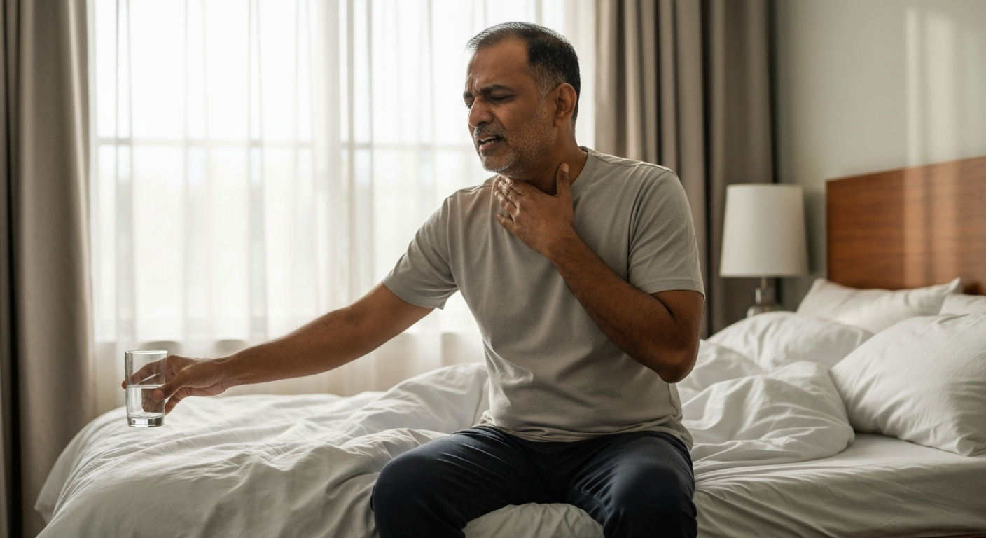 Snoring sore throat?