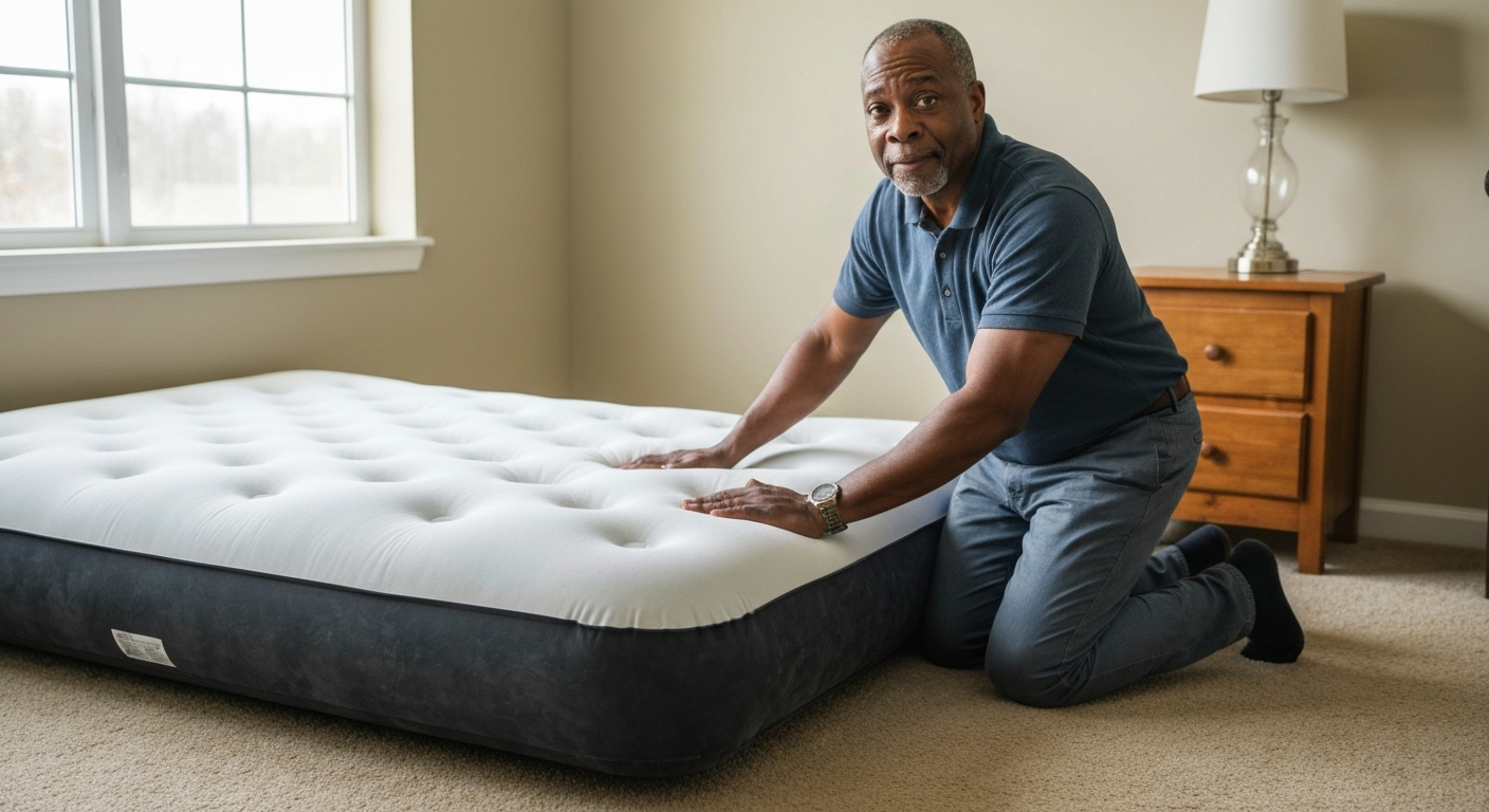 Why is my air mattress bulging on one side?