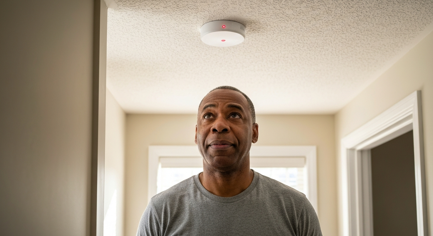 Why is my fire alarm blinking red?