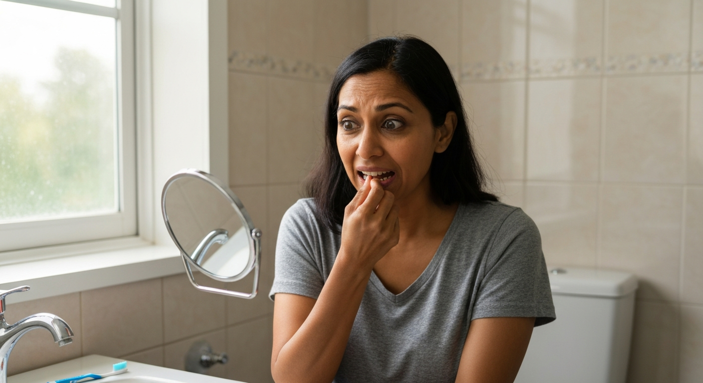 Why is my gum detaching from my tooth?