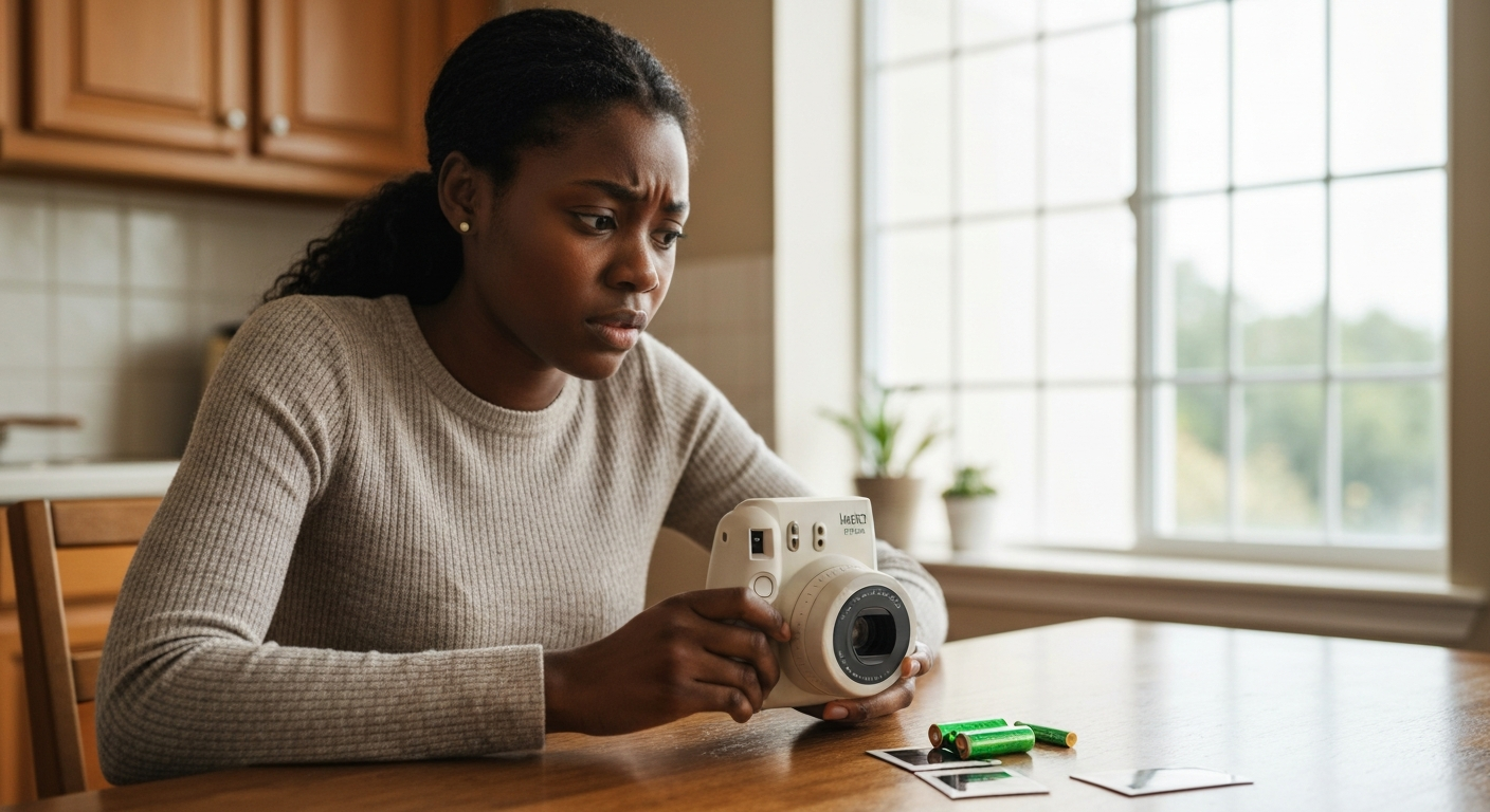 Why is my instax mini 11 blinking orange?