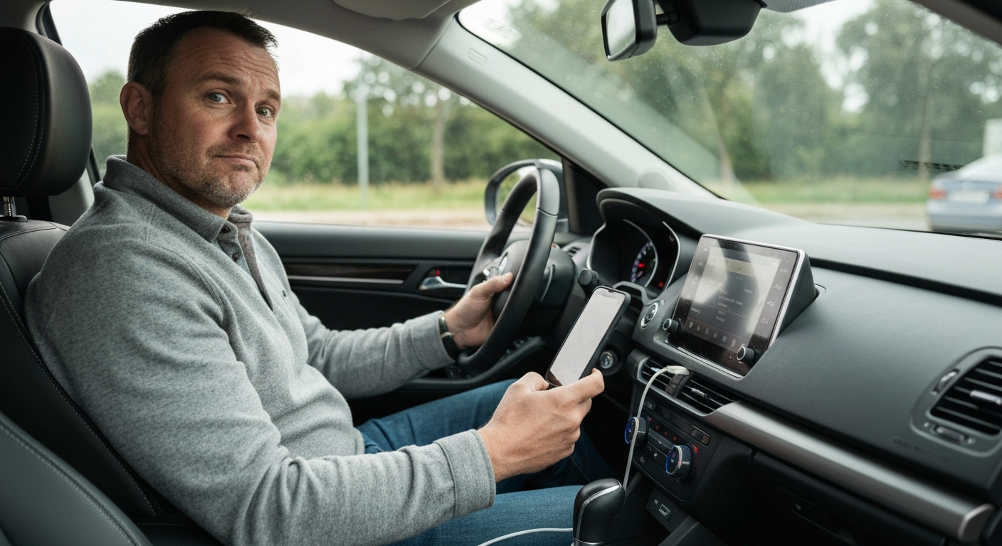 Why is my phone charging but not connecting to carplay?
