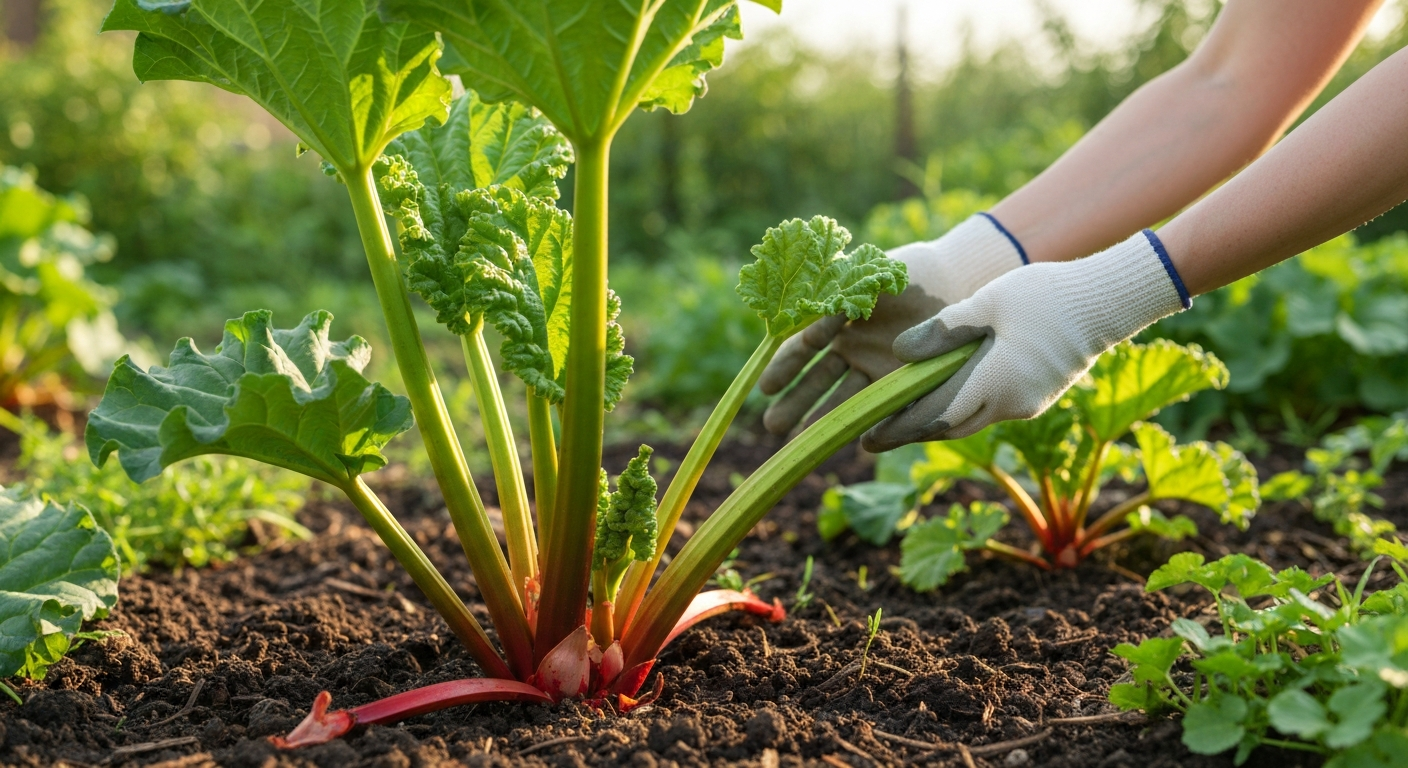 Why is my rhubarb green?