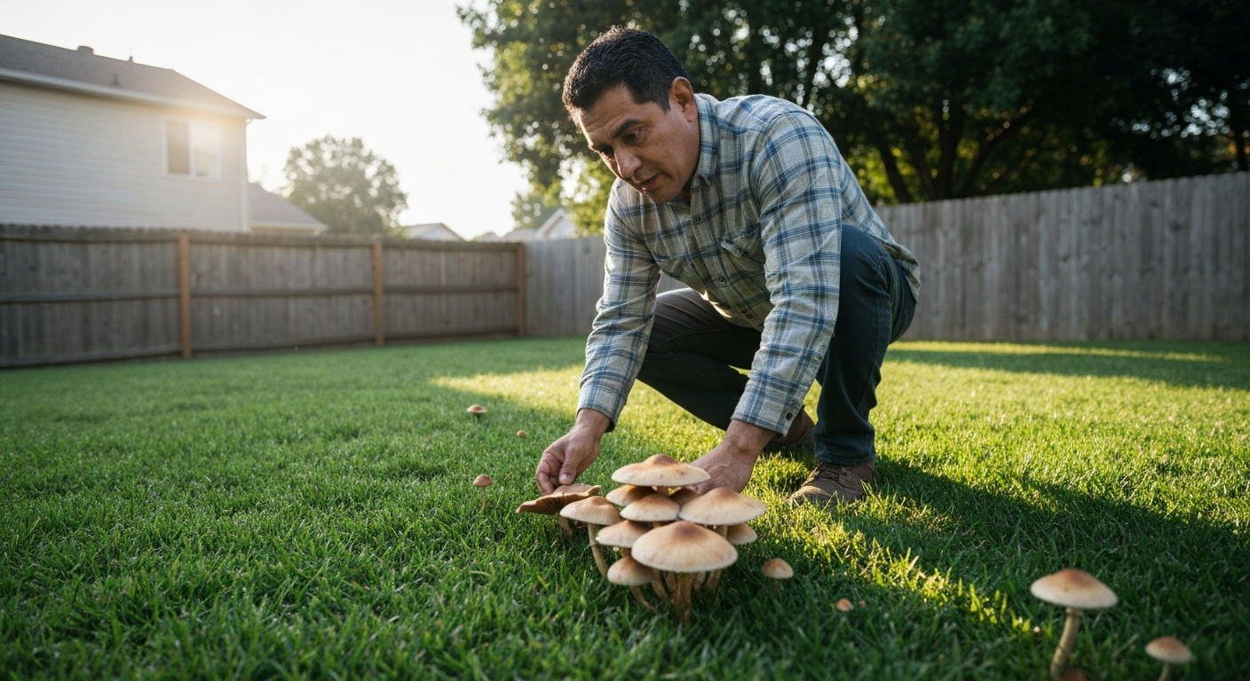 Why is my yard growing mushrooms?