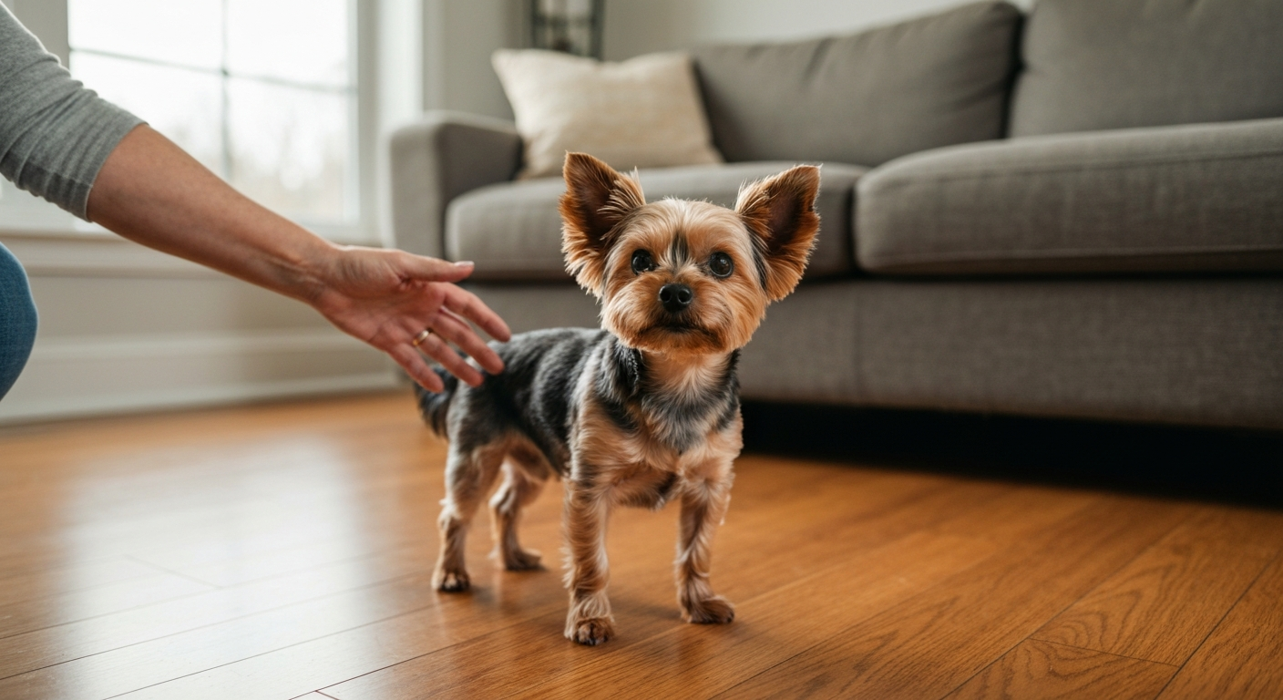 Why is my yorkie shivering?